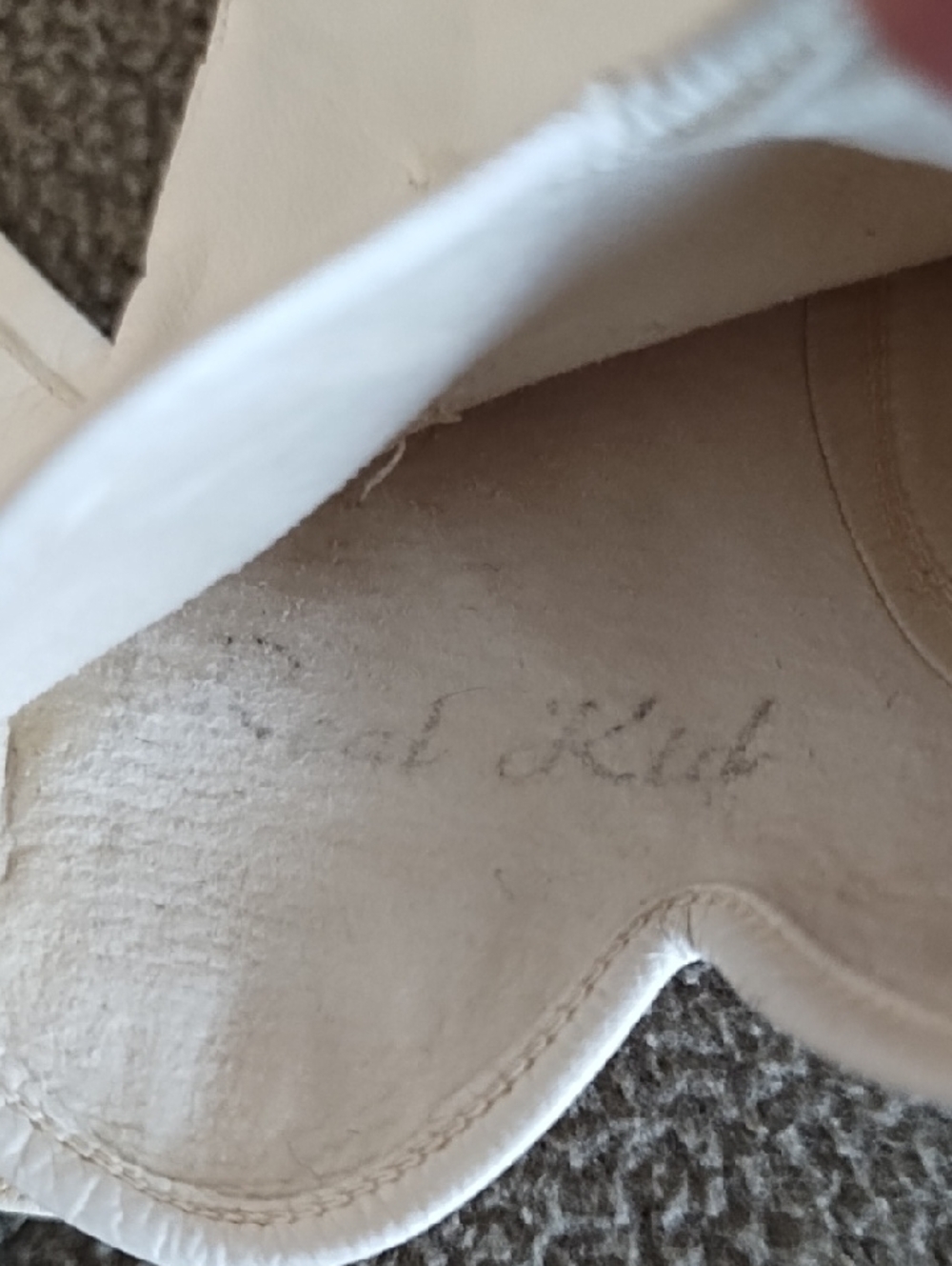 Kid Leather Gloves Women's Size Small 7.5 Made In Germany Vintage Feminine White - Picture 5 of 5